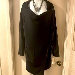 Blank NYC pho leather half sleeve and pocket